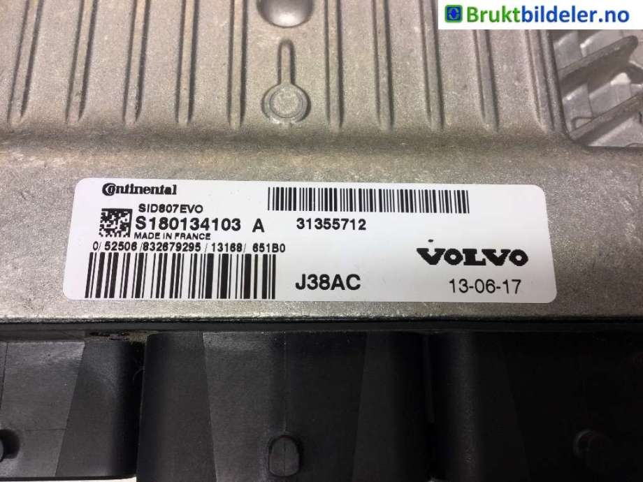Styreenhet motor til Volvo V70 2014-2016 (Type III, Fase 2)  (VOLVO|31355712|S180134103 A|)