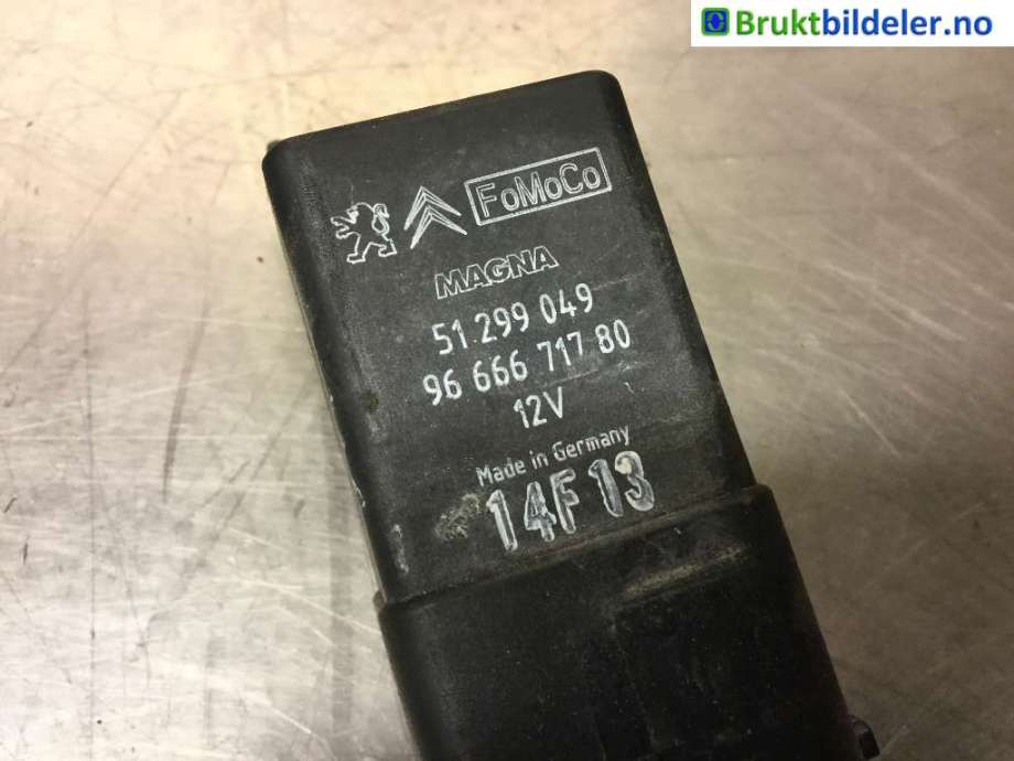 Rele gløde til Volvo V70 2014-2016 (Type III, Fase 2)  (VOLVO||96 666 717 80|51 299 049)