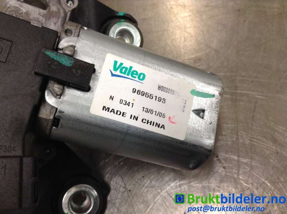 Viskermotor bakrute til Opel Mokka 2012-2016 (Type I, Fase 1)  (OPEL|96855193|W000008831|)