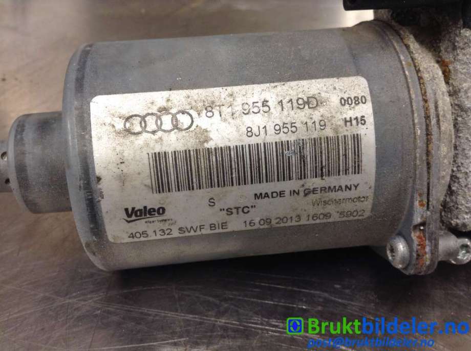 Viskermotor frontrute til Audi A5 2007-2016 (Type I)  (AUDI|8T1 955 119 D|405.132|8J1 955 119)