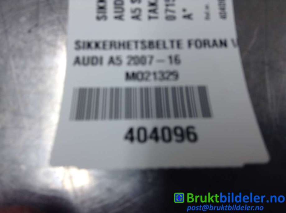 Speil innvendig til Audi A5 2007-2016 (Type I)  (AUDI|8T0 857 511 AD|)