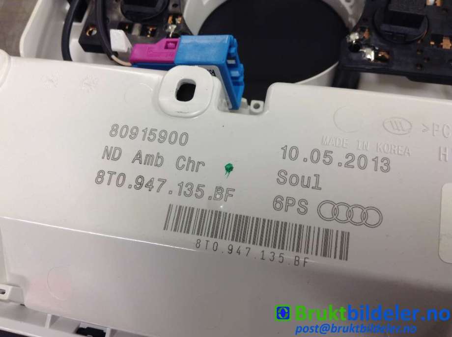 Tak konsoll til Audi A5 2007-2016 (Type I)  (AUDI|8T0 947 135 BF|80915900|)