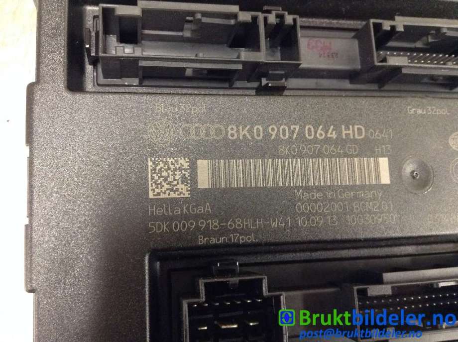 Styreenhet comfort (BCM) til Audi A5 2007-2016 (Type I)  (AUDI|8K0 907 064 HD|5DK 009 918-68|)
