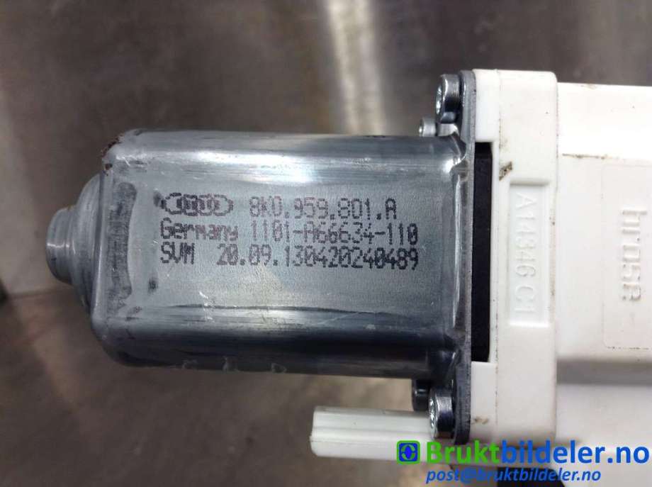 Ruteheis høyre bak til Audi A5 2007-2016 (Type I)  (AUDI|8K0 959 801 A|1101-A66634-110|)