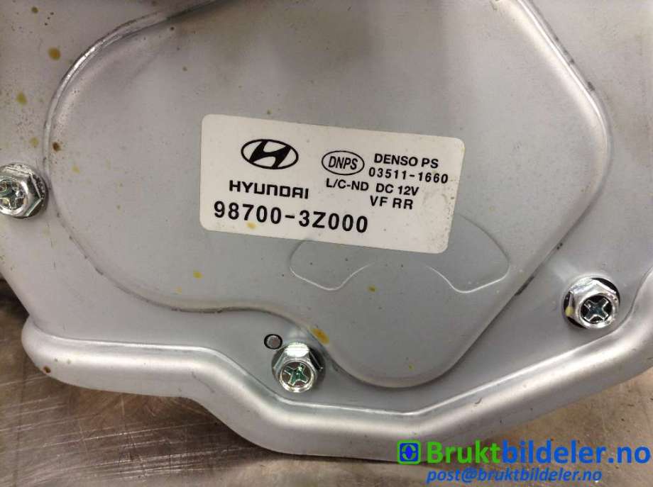 Viskermotor bakrute til Hyundai i40 2012-2017  (HYUNDAI|98700-3Z000|03511-1660|)