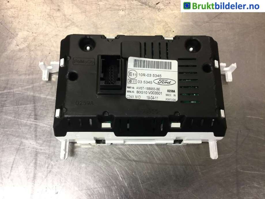 Multimedia display (MCU - Media Controller Unit) til Ford Focus 2011-2014 (Type III, Fase 1)  (FORD|AM5T-18B955-BE|)