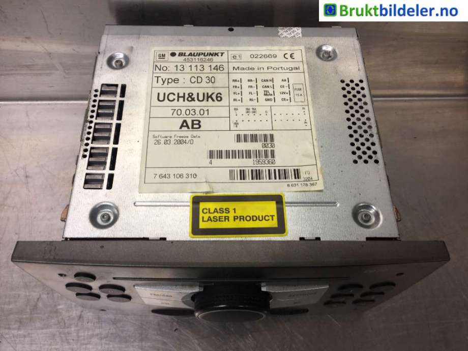Bilstereo til Opel Vectra C 2002-2005 (Type I)  (OPEL|453116246|)