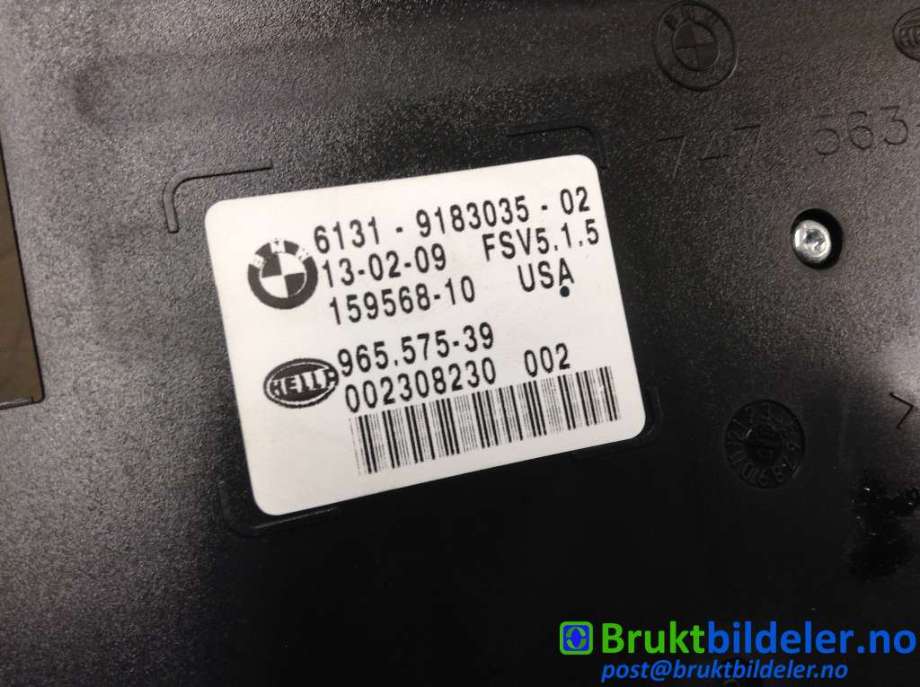 Tak konsoll til BMW X5 2007-2013 (E70) (E70) (BMW|61 31 9 183 035-02|965 575-39|)