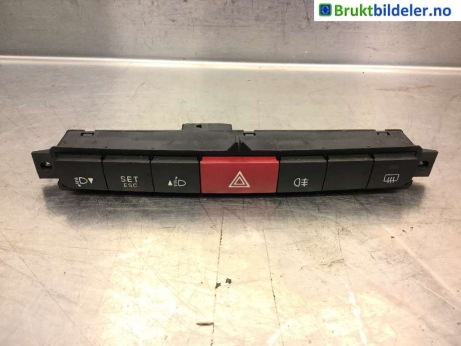 Bryter nødblink til Fiat Doblo, 2010-->> (Type II) (FIAT|)