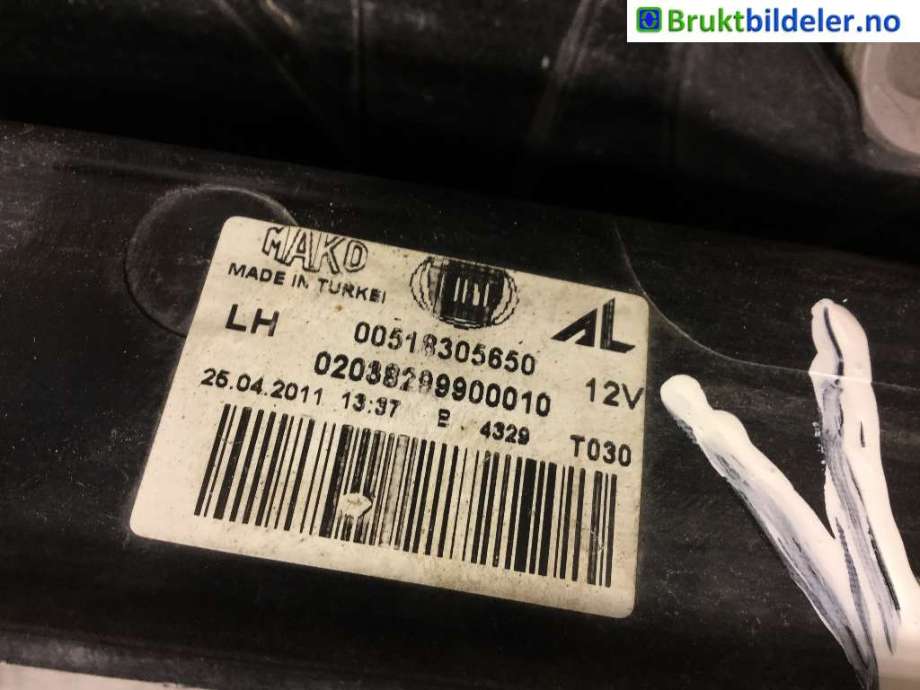 Baklykt venstre til Fiat Doblo 2010-->> (Type II)  (FIAT|00518305650|)