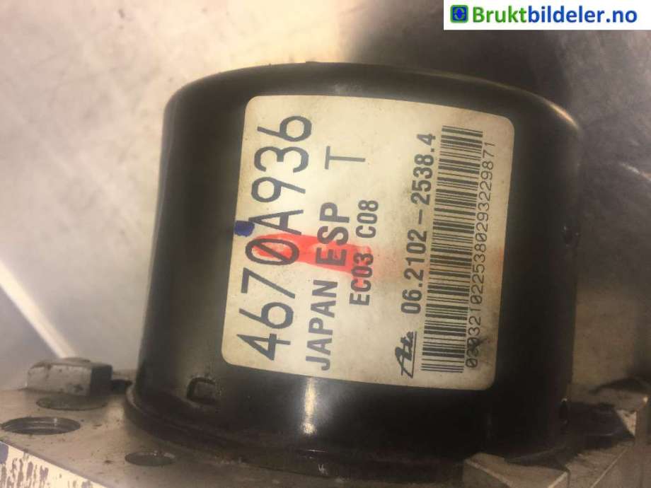 ABS sentral til Peugeot 4008 2012-2017  (PEUGEOT|4670A936|06.2102-2538.4|)