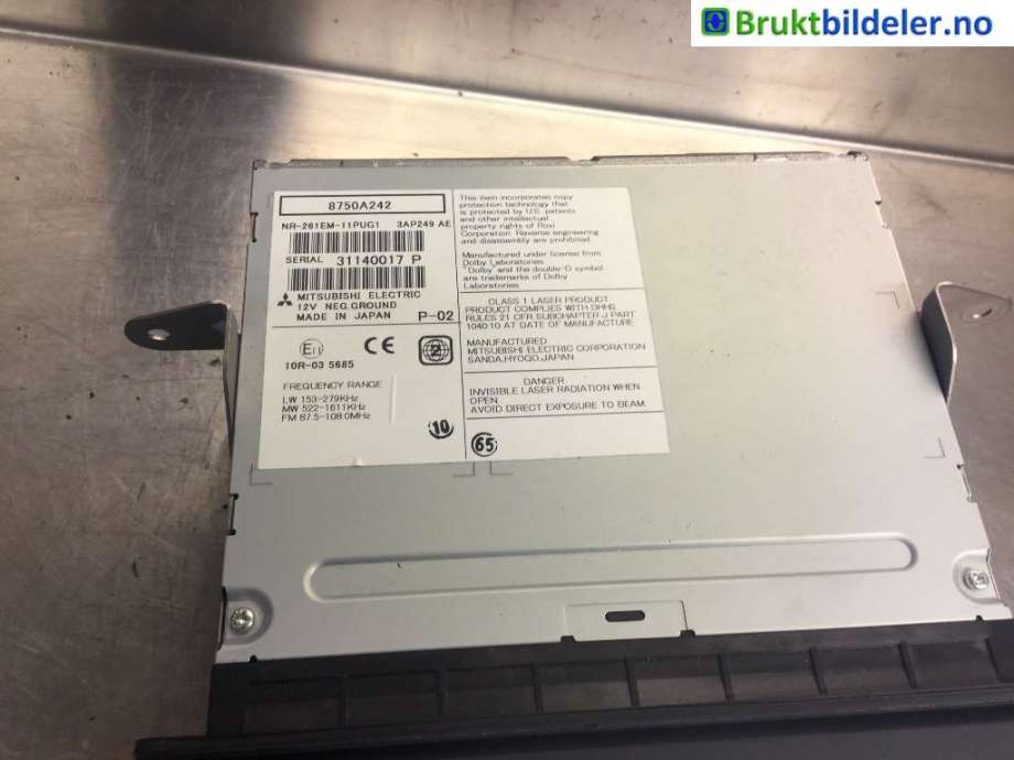 Bilstereo til Peugeot 4008 2012-2017 (PEUGEOT|8750A242|)