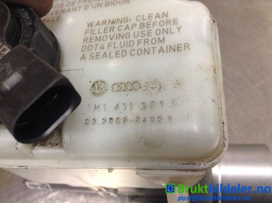 Bremsepumpe hoved til Škoda Octavia 2009-2013 (Type II, Fase 2)  (SKODA|1K1 611 301 D|03.3508-8632.1|)