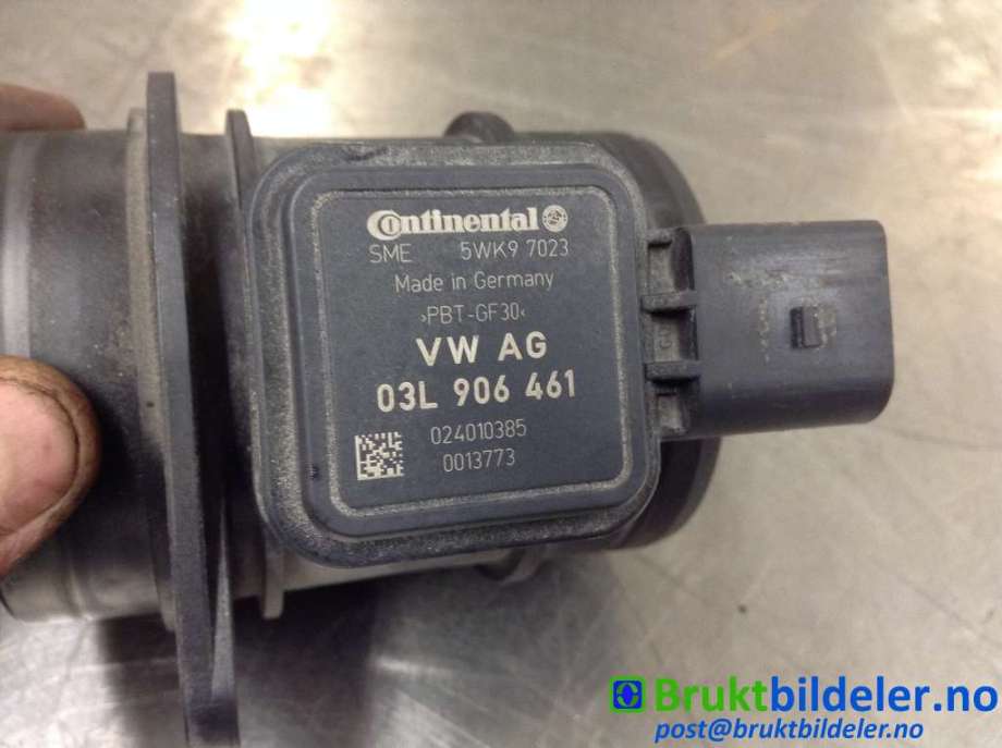 Luftmengde/luftmassemåler til Škoda Octavia 2009-2013 (Type II, Fase 2)  (SKODA|03L 906 461|5WK9 7023|)