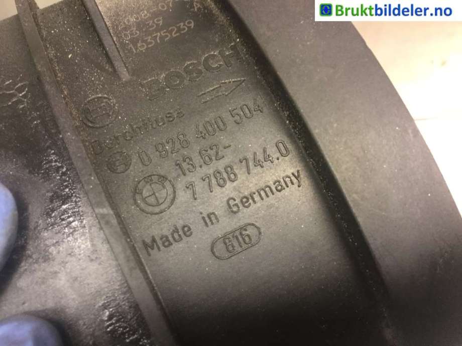 Luftmengde/luftmassemåler til BMW X5 2007-2013 (E70) (E70) (BMW|1362 7 788 744.0|0 928 400 504|)