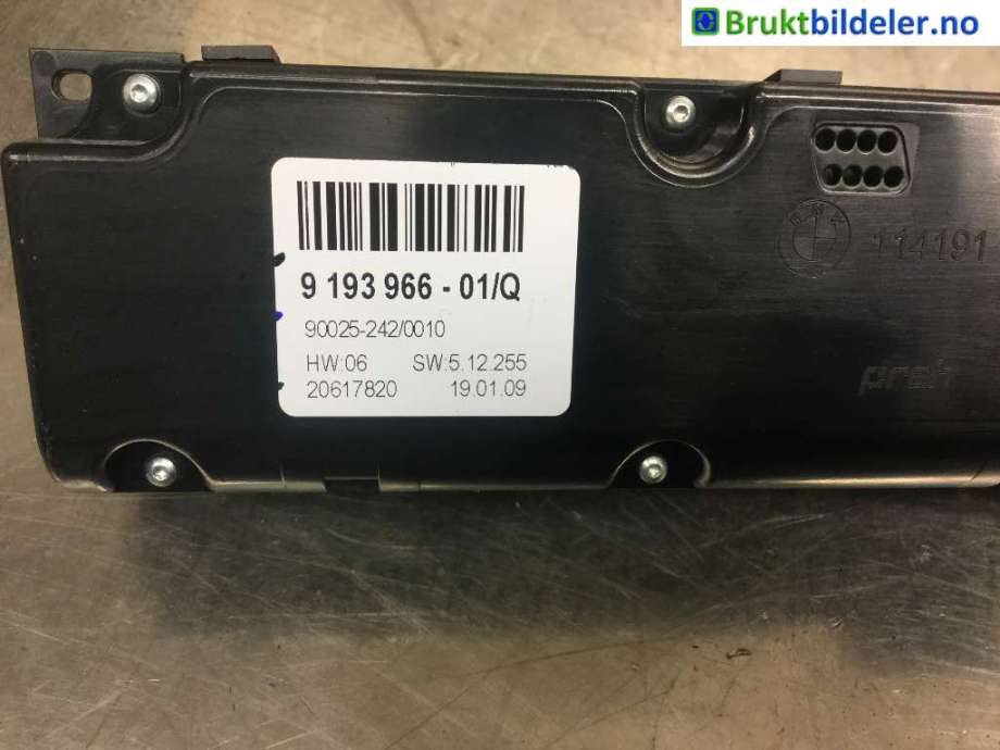 Varmeapparat betjening til BMW X5 2007-2013 (E70) (E70) (BMW|9 193 966|)