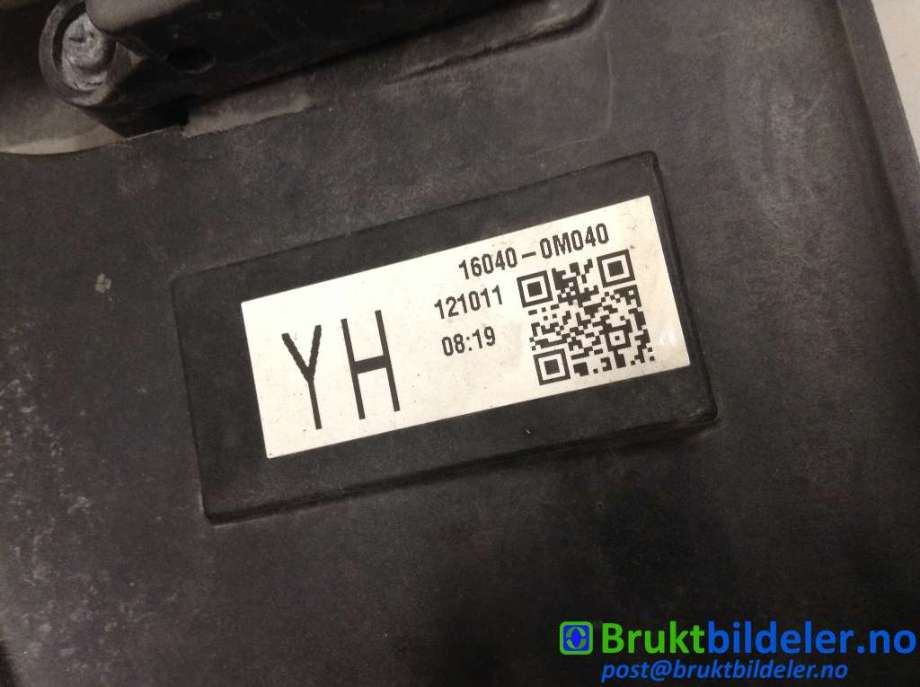 Kjølevifte til Toyota Yaris 2012-2014 (Type III, Fase 1)  (TOYOTA|16040-0M040|422750-6802|)