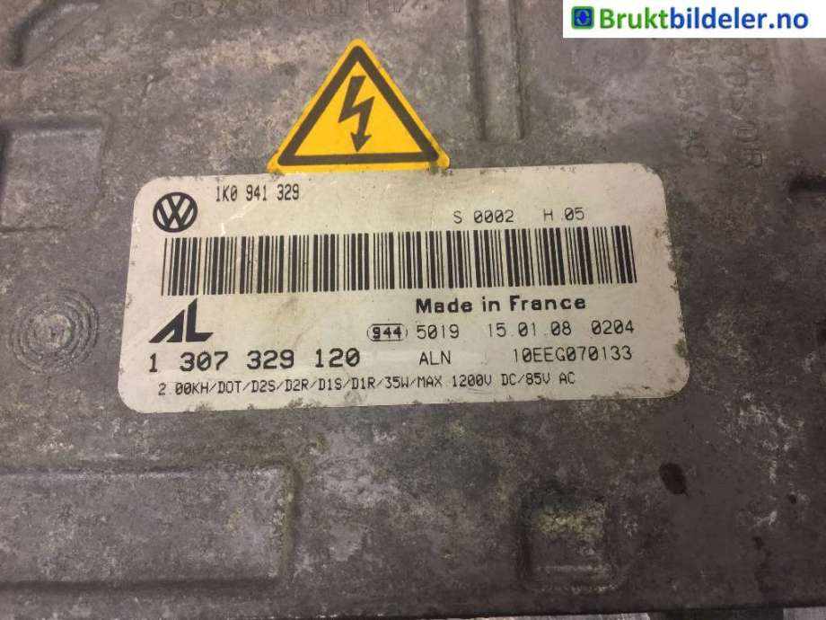 Styreenhet xenon/ballast til VW Touran 2007-2010 (Type I, Fase 2)  (VOLKSWAGEN|1K0 941 329|1 307 329 120|)