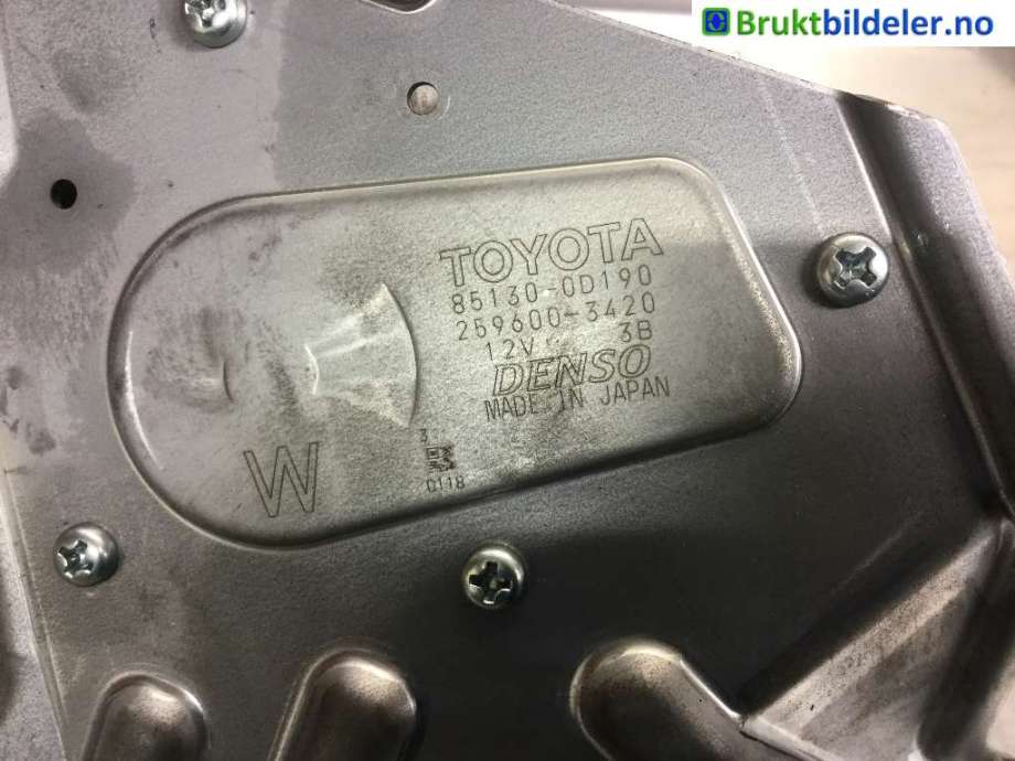 Viskermotor bakrute til Toyota Yaris 2014-2020 (Type III, Fase 2)  (TOYOTA|85130-0D190|259600-3420|)