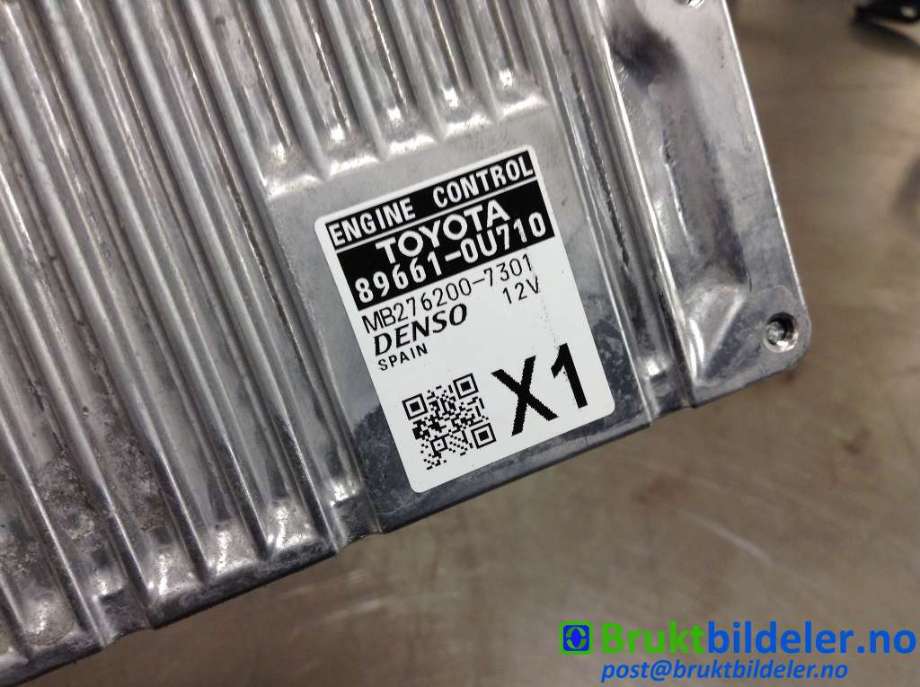 Styreenhet motor til Toyota Yaris 2014-2020 (Type III, Fase 2)  (TOYOTA|89661-0U710|MB276200-7301|)