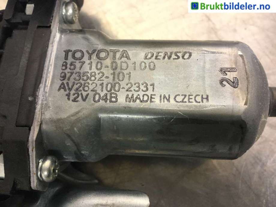 Ruteheis venstre bak til Toyota Yaris 2014-2020 (Type III, Fase 2)  (TOYOTA|85710-0D100|973582-101|)