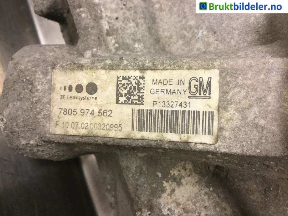 Tannstang elektrisk til Opel Astra J 2010-2015  (OPEL|13327431|7805 974 562|7805 501 451)