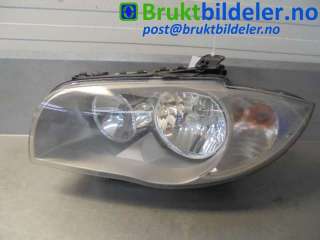 Frontlykt venstre halogen til BMW 1-Serie, 2004-2011 (E81/E82/E87/E88) (E81/E82/E87/E88) (BMW|6 924 485-09)