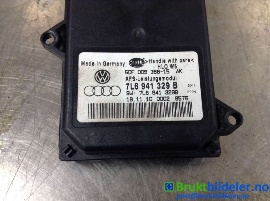 Styreenhet xenon/ballast til Škoda Octavia 2009-2013 (Type II, Fase 2)  (SKODA|7L6 941 329 B|5DF 009 368-15|)