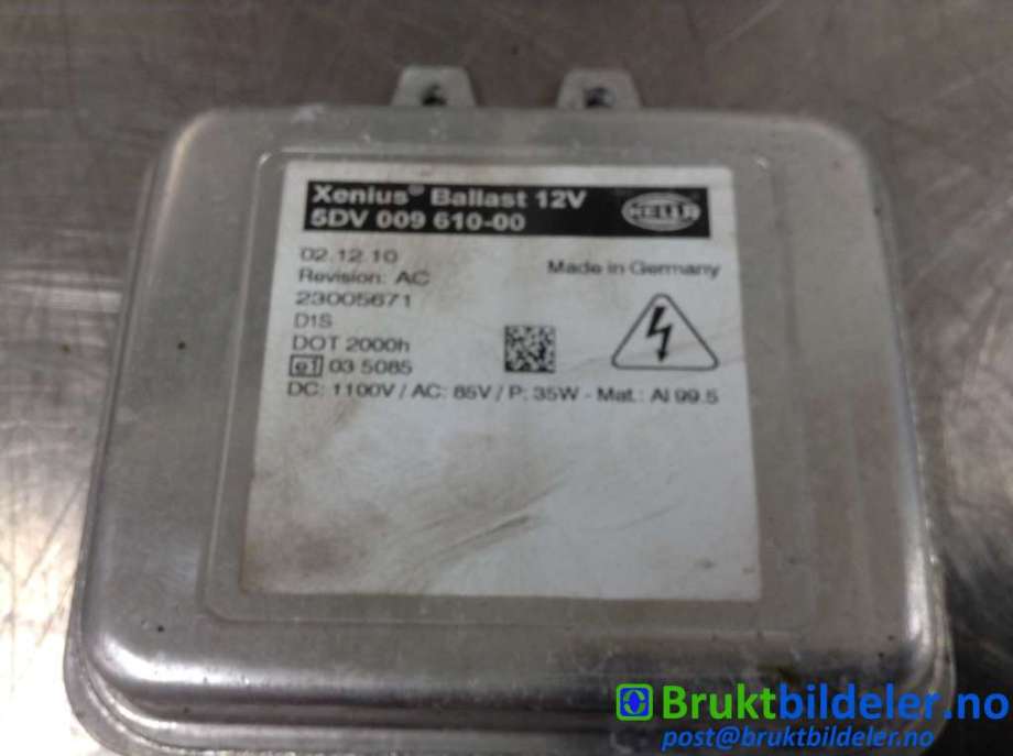 Styreenhet xenon/ballast til Škoda Octavia 2009-2013 (Type II, Fase 2)  (SKODA||5DV 009 610-00)