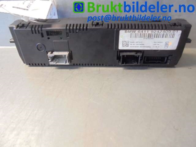 Varmeapparat betjening til BMW 1-Serie 2004-2011 (E81/E82/E87/E88) (E81/E82/E87/E88) (BMW|64 11 9 242 409-01|)