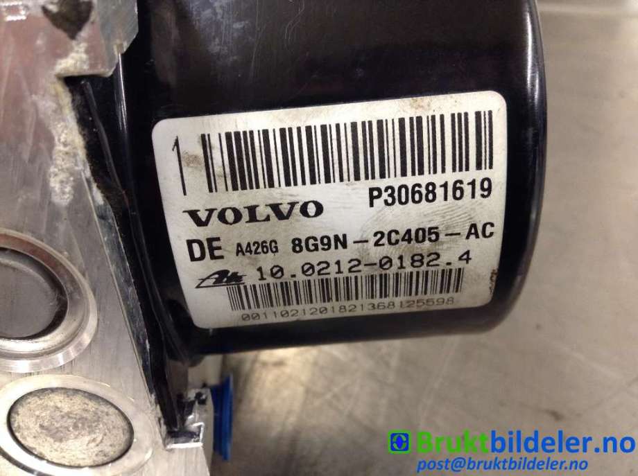 ABS sentral til Volvo S80 2006-2013 (Type II, Fase 1)  (VOLVO|30681619|10.0212-0182.4|8G9N-2C405-AC)
