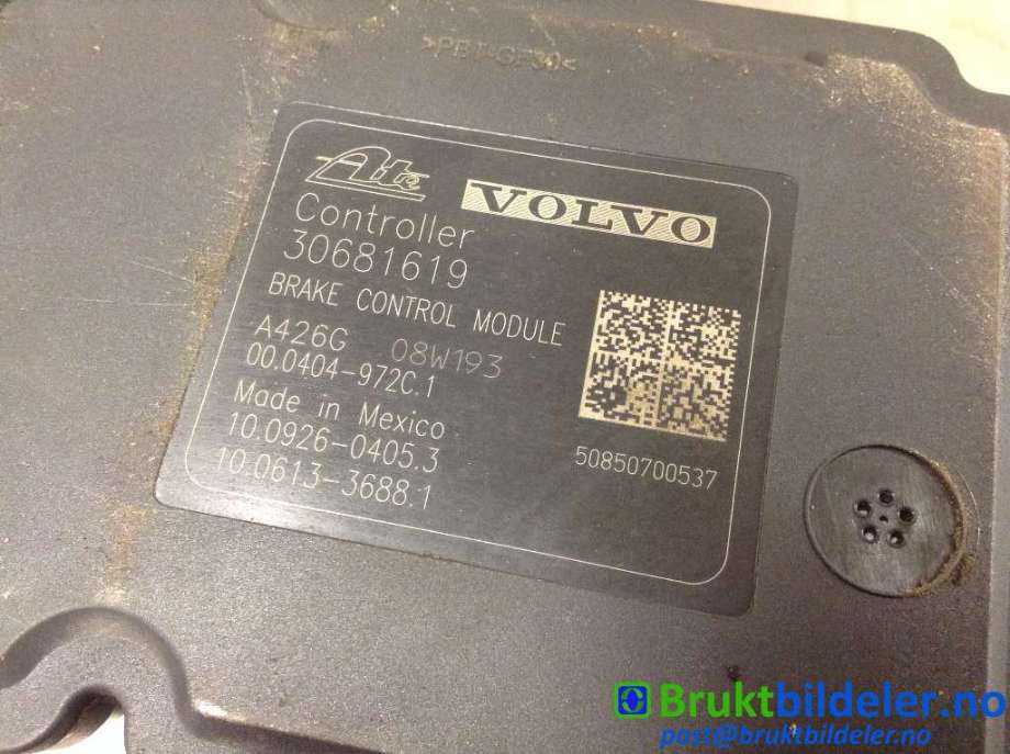 ABS sentral til Volvo S80 2006-2013 (Type II, Fase 1)  (VOLVO|30681619|10.0212-0182.4|8G9N-2C405-AC)