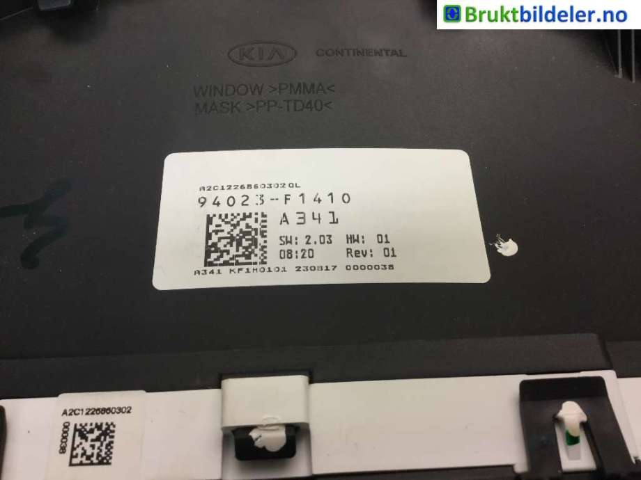 Instrumentpanel til Kia Sportage 2016-2021 (Type IV)  (KIA|94023-F1410|)