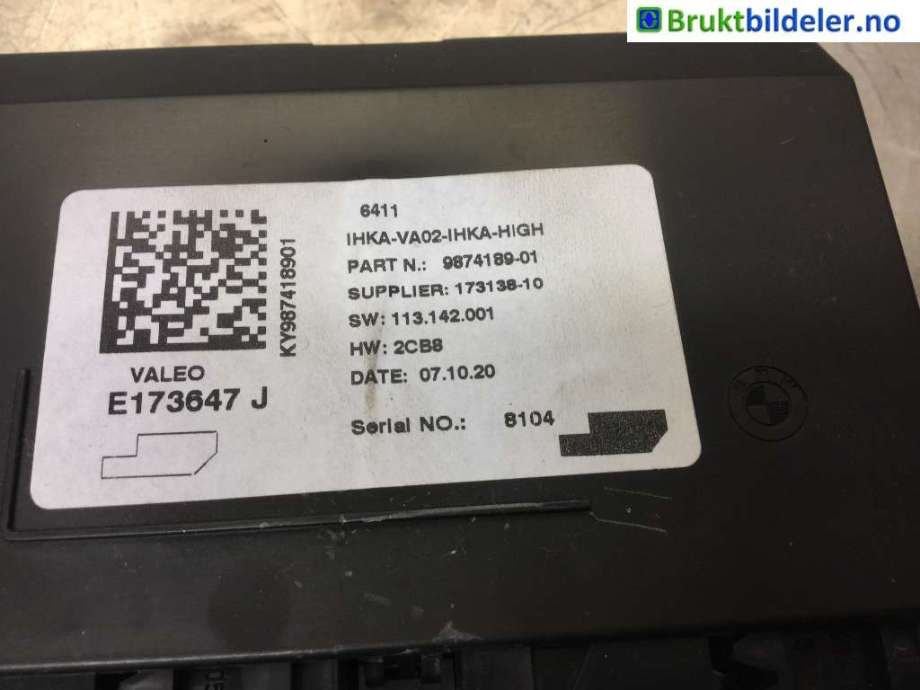 Styreenhet diverse til BMW X1 2015-2022 (F48) (F48) (BMW|9874189|)