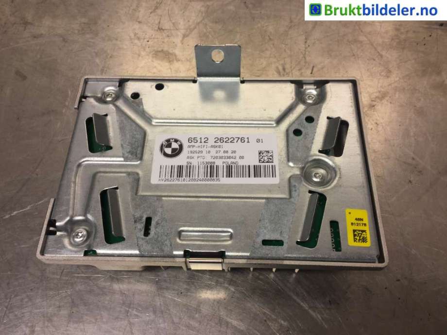 Bilstereo forsterker til BMW X1 2015-2022 (F48) (F48) (BMW|2622761||6512 2622761)