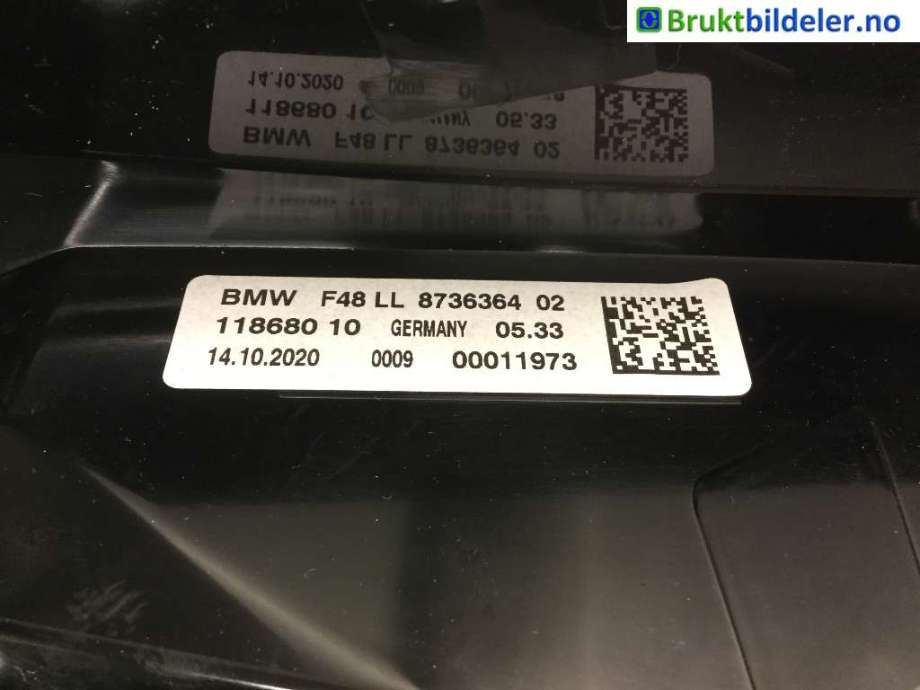 Multimedia display (MCU - Media Controller Unit) til BMW X1 2015-2022 (F48) (F48) (BMW|8 736 364|)
