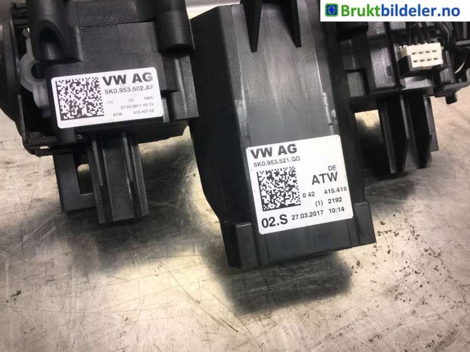 Bryter combi til VW Caddy 2015-2020 (Type III, Fase 3)  (VOLKSWAGEN|5K0 953 521 GD||5K0 953 502 AF)