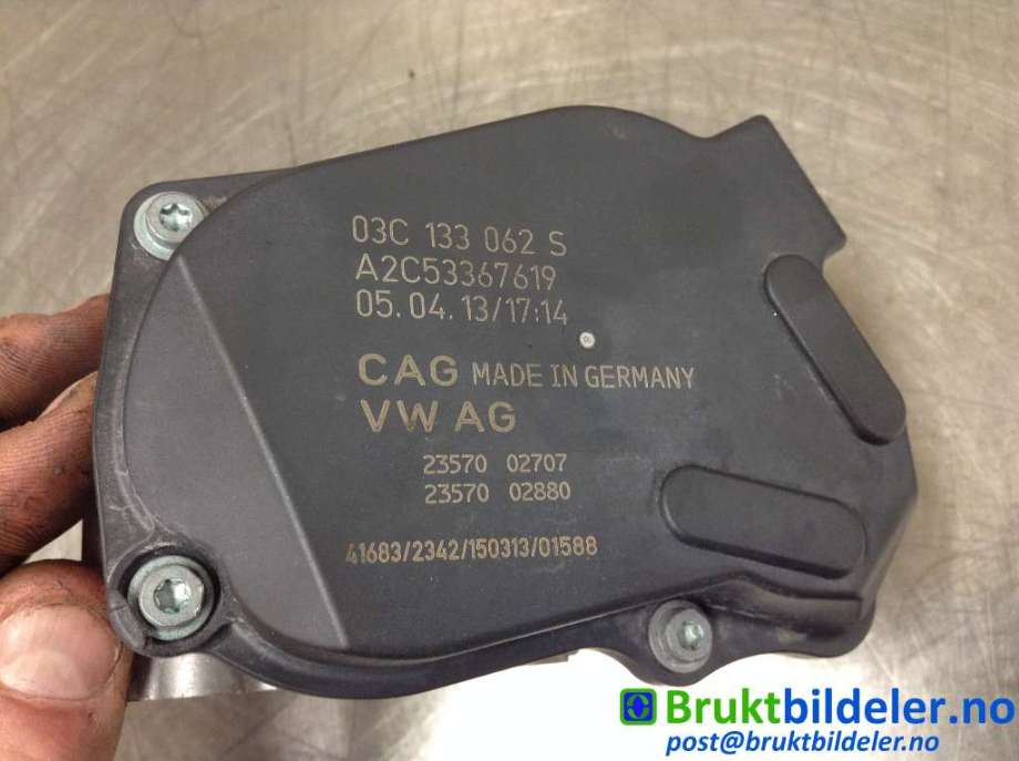 Spjeldhus til VW Golf, Plus/Cross 2009-2013 (Fase 2)  (VOLKSWAGEN|03C 133 062 S|A2C53367619|)