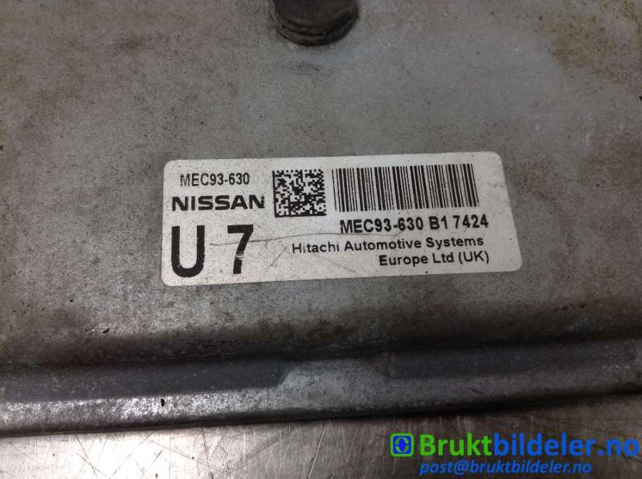 Styreenhet motor til Nissan Qashqai 2007-2010 (Type I, Fase 1)  (NISSAN||MEC93-630)