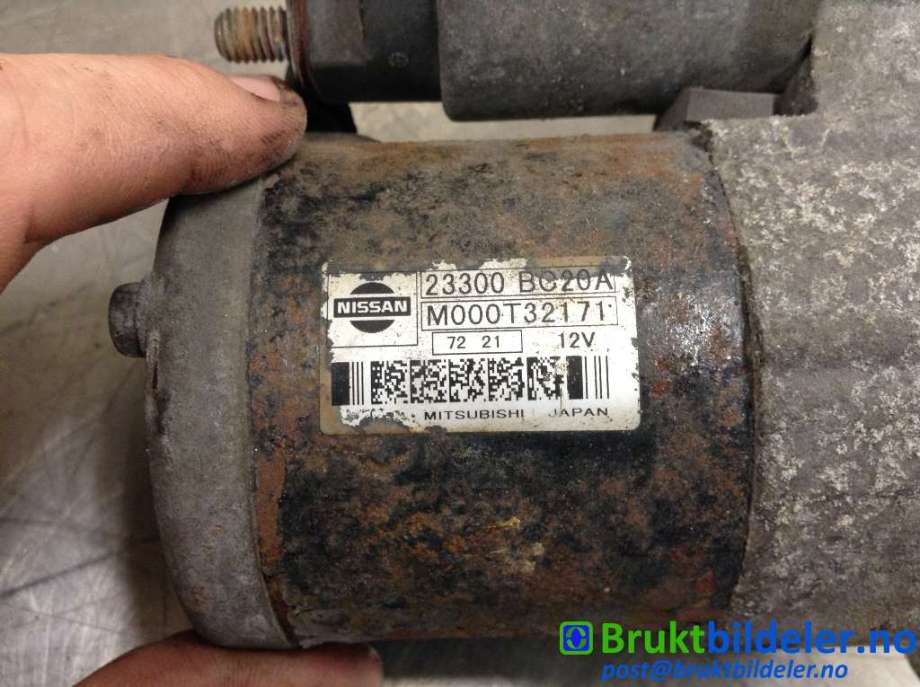 Starter til Nissan Qashqai 2007-2010 (Type I, Fase 1)  (NISSAN|23300-BC20A|M000T32171|)