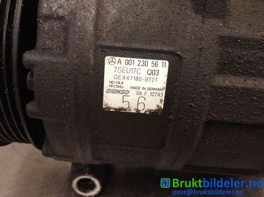 Aircondition kompressor til Mercedes C-Klasse 2004-2007 (Fase 2) (W203) (W203) (MERCEDES|A 001 230 56 11|447180-9721|)