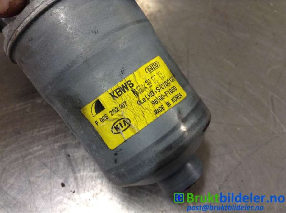 Viskermotor frontrute til Kia Sportage 2016-2021 (Type IV)  (KIA|98100-F1000|F 00S 2S2 907|)