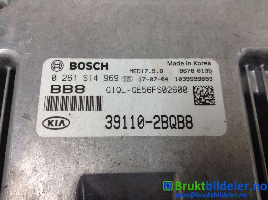 Styreenhet motor til Kia Sportage 2016-2021 (Type IV)  (KIA|39110-2BQB8|0 261 S14 969|)