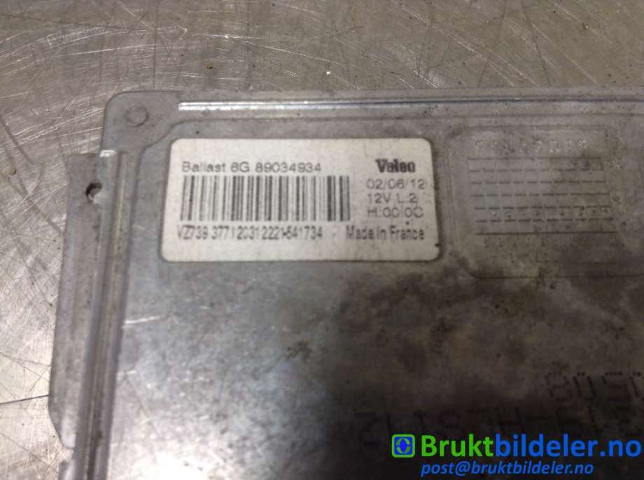 Styreenhet xenon/ballast til Peugeot 3008 2009-2016 (Type I)  (PEUGEOT|89034934|)