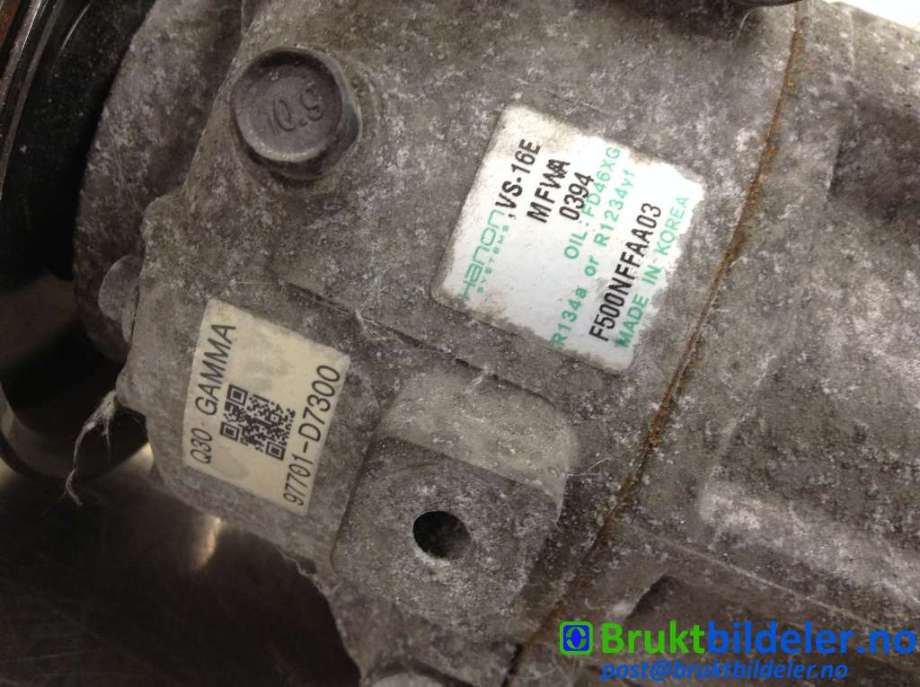 Aircondition kompressor til Kia Sportage 2016-2021 (Type IV)  (KIA|97701-D7300|F500NFFAA03|)