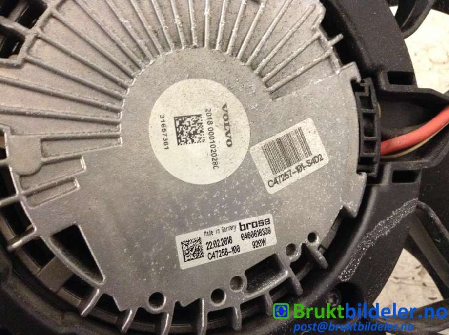 Kjølevifte til Volvo V90 / V90 CC / S90 2016-->>  (VOLVO|32249742|0460810339|31657361)