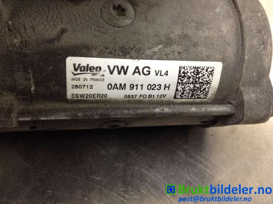 Starter diesel til Audi A3 2009-2012 (Type II, Fase 2)  (AUDI|0AM 911 023 H|)