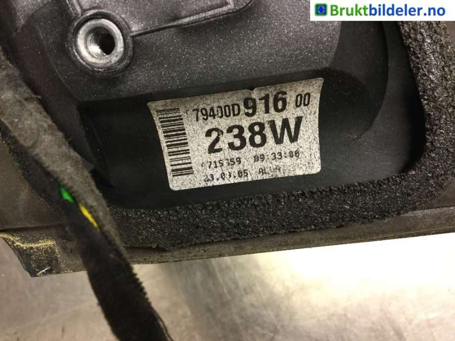 Speil venstre til Toyota Yaris 2003-2005 (Type I, Fase 2)  (TOYOTA|79400D91600|)
