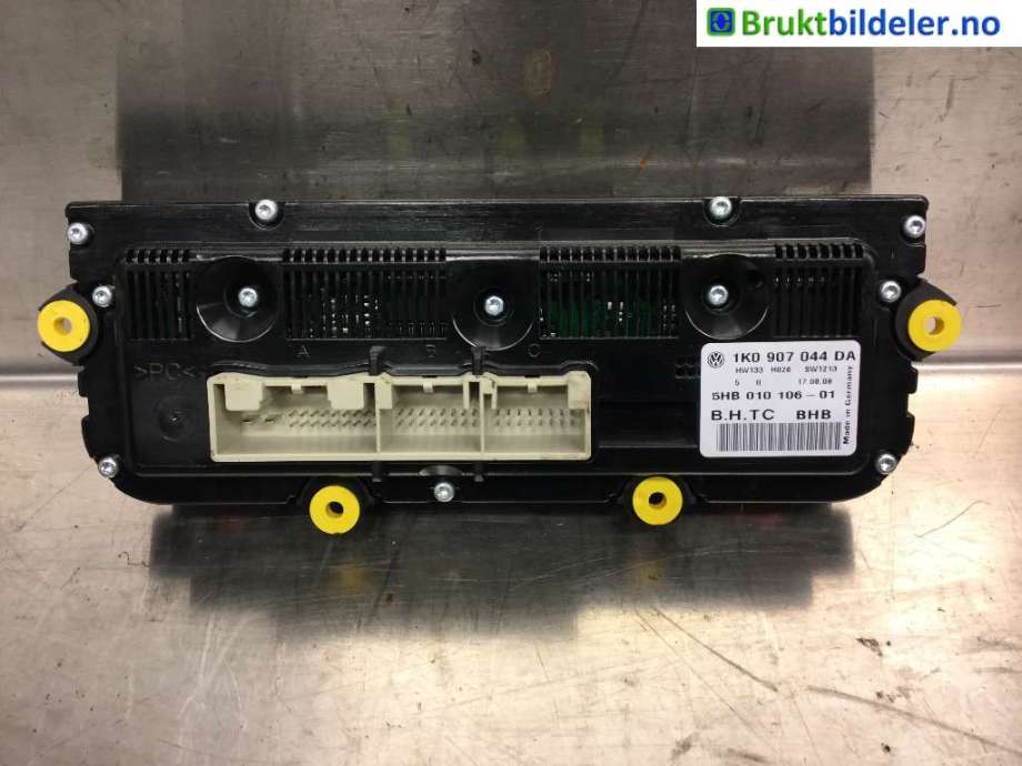 Varmeapparat betjening til VW Touran 2007-2010 (Type I, Fase 2)  (VOLKSWAGEN|1K0 907 044 DA|5HB 010 106-01|)