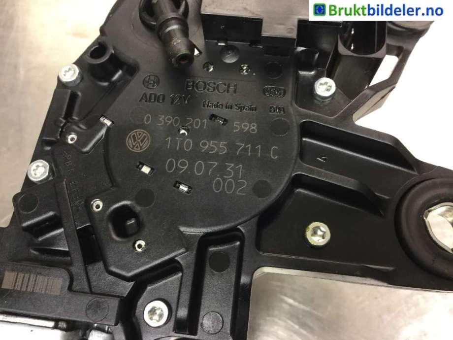 Viskermotor bakrute til VW Touran 2007-2010 (Type I, Fase 2)  (VOLKSWAGEN|1T0 955 711 C|0 390 201 598|)